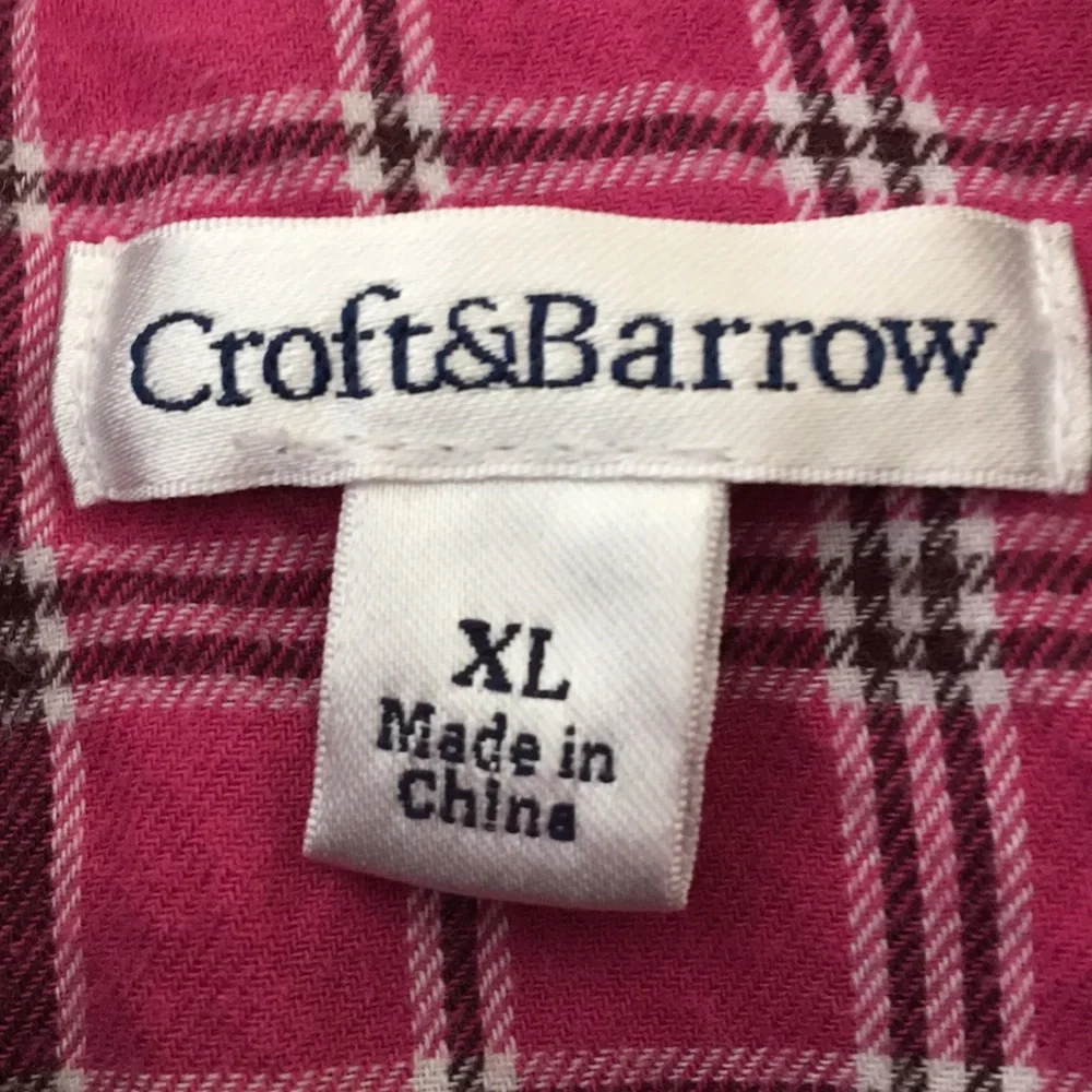 FINAL MARKDOWN Ladies’ Croft&Barrow Plaid Blouse (XL) - Picture 4 of 6